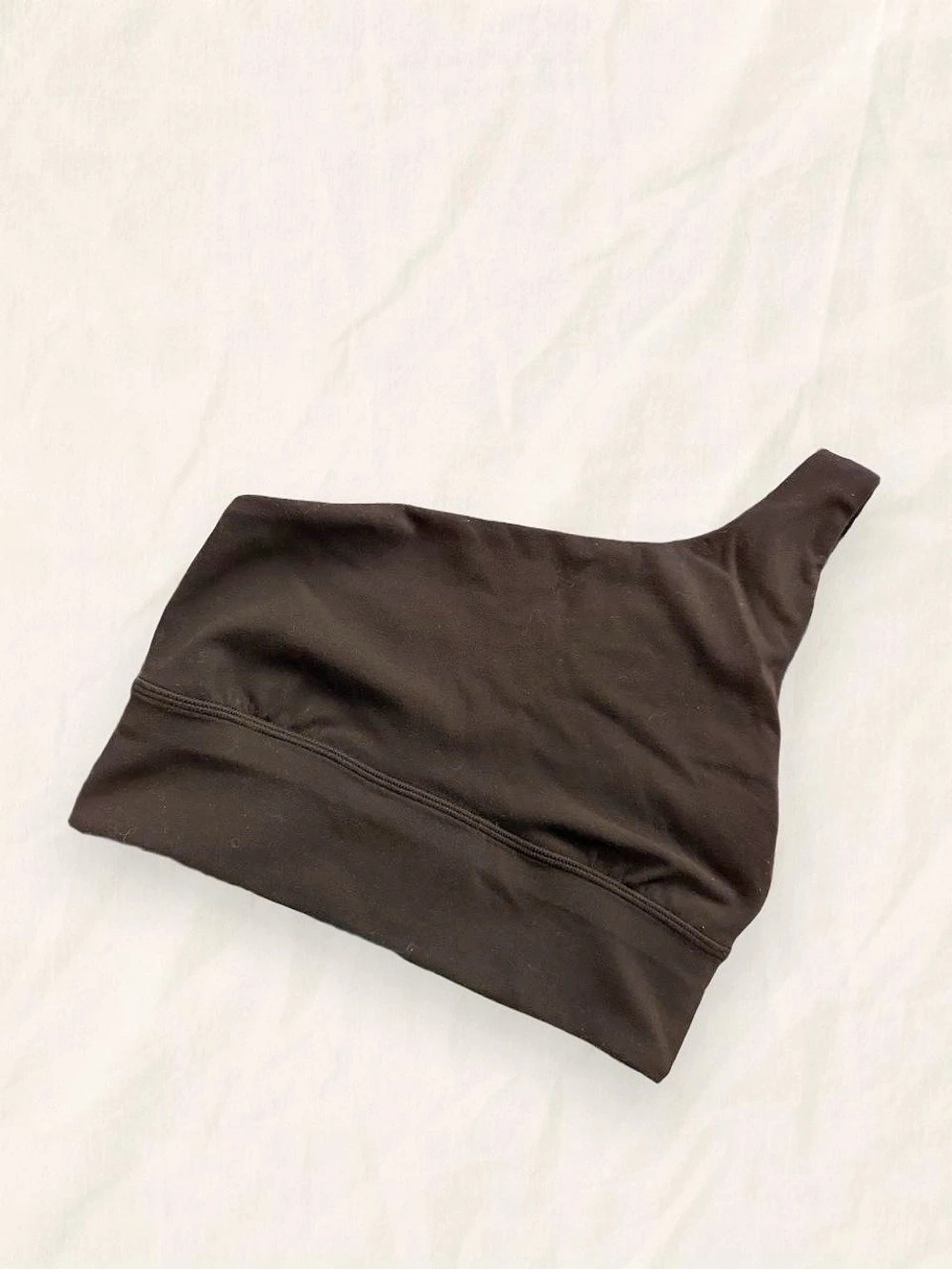 lululemon Align Asymmetrical Sports Bra- Black Size 4